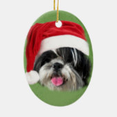 Kerstsjiih Tzu Keramisch Ornament (Achterkant)