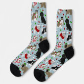 Kerstsjiitische Tzu Dogs Socks Sokken (Links)