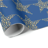 Kerstsjitse sterren cadeaupapier (Rol Hoek)