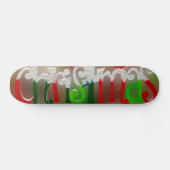 kerstskateboard skateboard (Horizontaal)