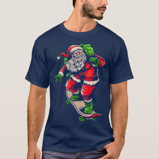 kerstskateboarden santa 62 t-shirt