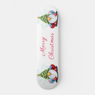 kerstskateboardgom met cadeau persoonlijk skateboard