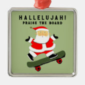 Kerstskaten Metalen Ornament (Voorkant)