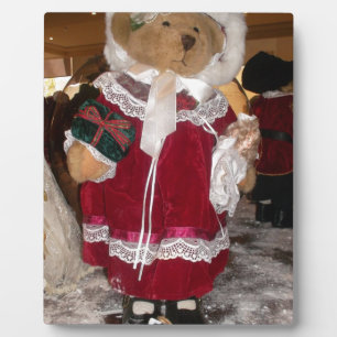 Kerstskater Teddy Bear Collectie. Fotoplaat