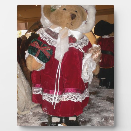 Kerstskater Teddy Bear Collectie. Fotoplaat (Voorkant)