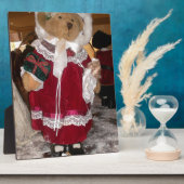 Kerstskater Teddy Bear Collectie. Fotoplaat (Zijkant)