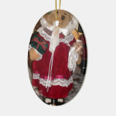 Kerstskater Teddy Bear Collectie. Keramisch Ornament (Links)