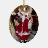 Kerstskater Teddy Bear Collectie. Keramisch Ornament (Rechts)