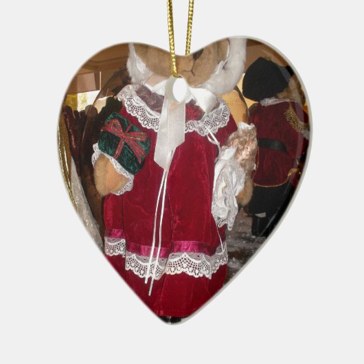 Kerstskater Teddy Bear Collectie. Keramisch Ornament (Links)