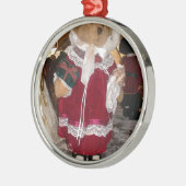 Kerstskater Teddy Bear Collectie. Metalen Ornament (Links)