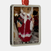 Kerstskater Teddy Bear Collectie. Metalen Ornament (Rechts)