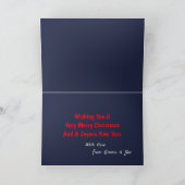 kerstskelet dansende ballerinas - kaart (Binnen)