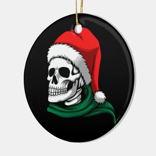 Kerstskelet Keramisch Ornament (Links)