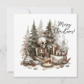 Kerstskelet met kerstboom (Voorkant)