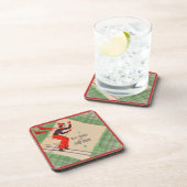 Kerstskiester uit de jaren vijftig bier onderzetter (Rechterzijde)