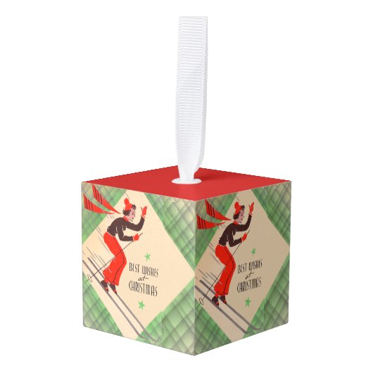 Kerstskiester uit de jaren vijftig decoratie (Voorkant hoekig)