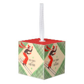 Kerstskiester uit de jaren vijftig decoratie (Achter hoekig)