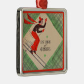 Kerstskiester uit de jaren vijftig metalen ornament (Rechts)