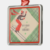 Kerstskiester uit de jaren vijftig metalen ornament (Links)