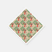 Kerstskiester uit de jaren vijftig servetten (Hoek)