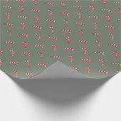 kerstsla groene rode snoepsnoep schattig cadeaupapier (Hoek)