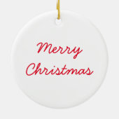 Kerstsla Keramisch Ornament (Achterkant)