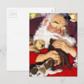  kerstslaap met Puppies Feestdagenkaart (Voorkant / Achterkant)