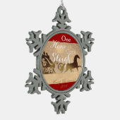 Kerstslaaplantaarnversiering Tin Sneeuwvlok Ornament (Links)