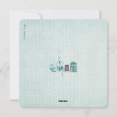 kerstslaapmeisje - groeten feestdagenkaart (Achterkant)