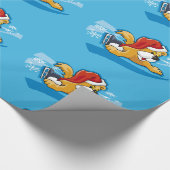 Kerstslaappapier voor puppy Dog Wrapping Paper Cadeaupapier (Hoek)