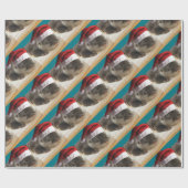 Kerstslaapstand Otter Cadeaupapier (Vlak)