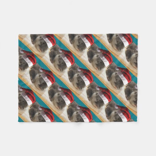 Kerstslaapstand Otter Fleece Deken (Voorkant (Horizontaal))