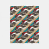 Kerstslaapstand Otter Fleece Deken (Voorkant)