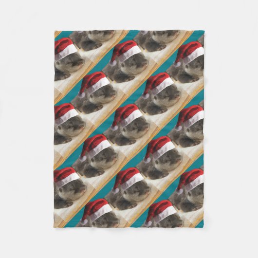 Kerstslaapstand Otter Fleece Deken (Voorkant)