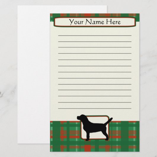 kerstslagerij briefpapier (Voorkant / Achterkant)