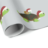 Kerstslak op een schildpad cadeaupapier (Rol Hoek)