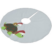 Kerstslak op een schildpad kerstboom rok (Gekanteld)