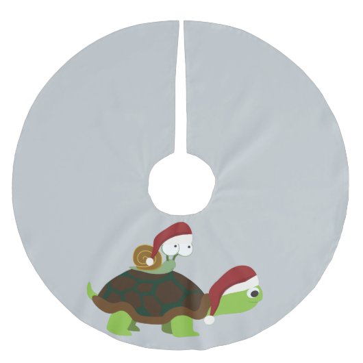 Kerstslak op een schildpad kerstboom rok (Voorkant)