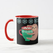 Kerstslak Persoonlijk Zwart Rood Mok