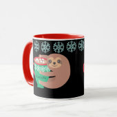 Kerstslak Persoonlijk Zwart Rood Mok