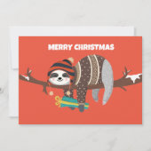 Kerstslak Platte Kerstkaart (Voorkant)
