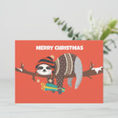 Kerstslak Platte Kerstkaart (Staand voorkant)