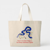 Kerstslang Boodschappentas Grote Tote Bag (Achterkant)