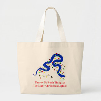 Kerstslang Boodschappentas Grote Tote Bag