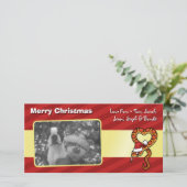 Kerstslang Feestdagenkaart (Staand voorkant)