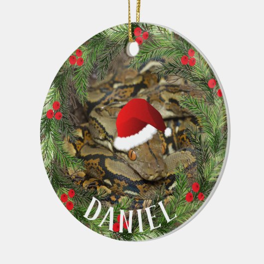 Kerstslang Keramisch Ornament (Links)