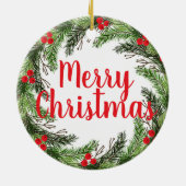 Kerstslang Keramisch Ornament (Achterkant)