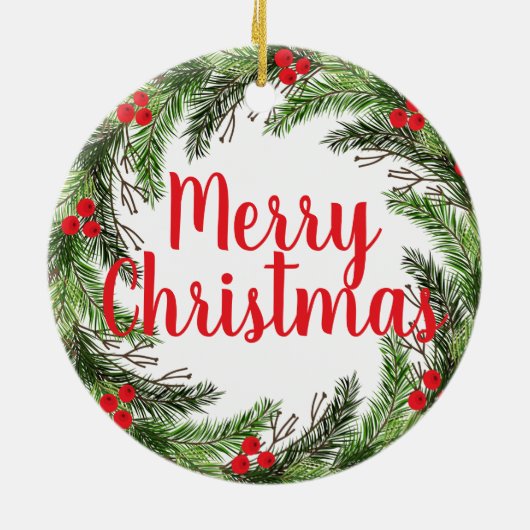 Kerstslang Keramisch Ornament (Achterkant)