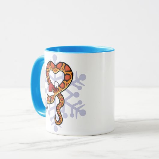 Kerstslang Mok (Voorkant links)