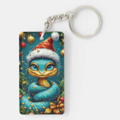 kerstslang sleutelhanger (achterkant)